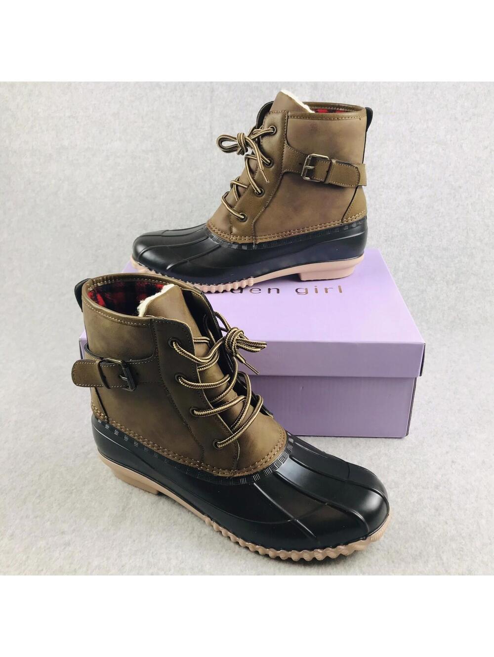 Madden Girl Snow Boots Womens Size 9.5 Waterproof Duck Toe Insulated New